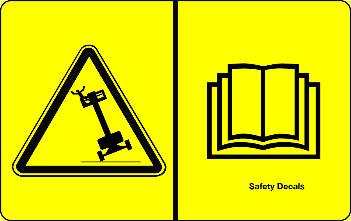 Lift Decals Aerial Equipment Parts