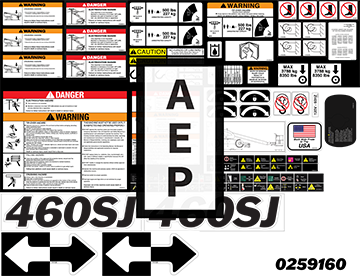 JLG 0259160 Decal Jib