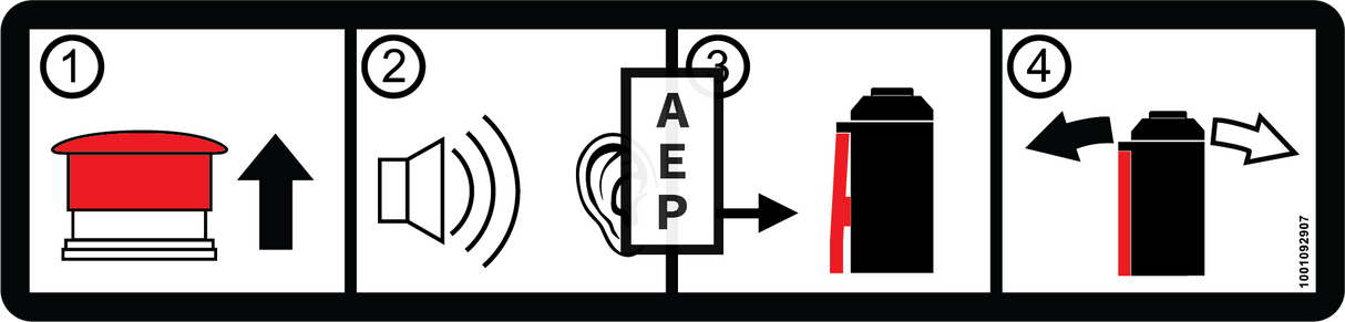 JLG 1001092907 Decal Quick Start