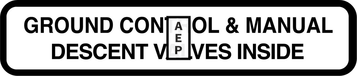 JLG 1700583 Decal Gnd Control Loc Brown