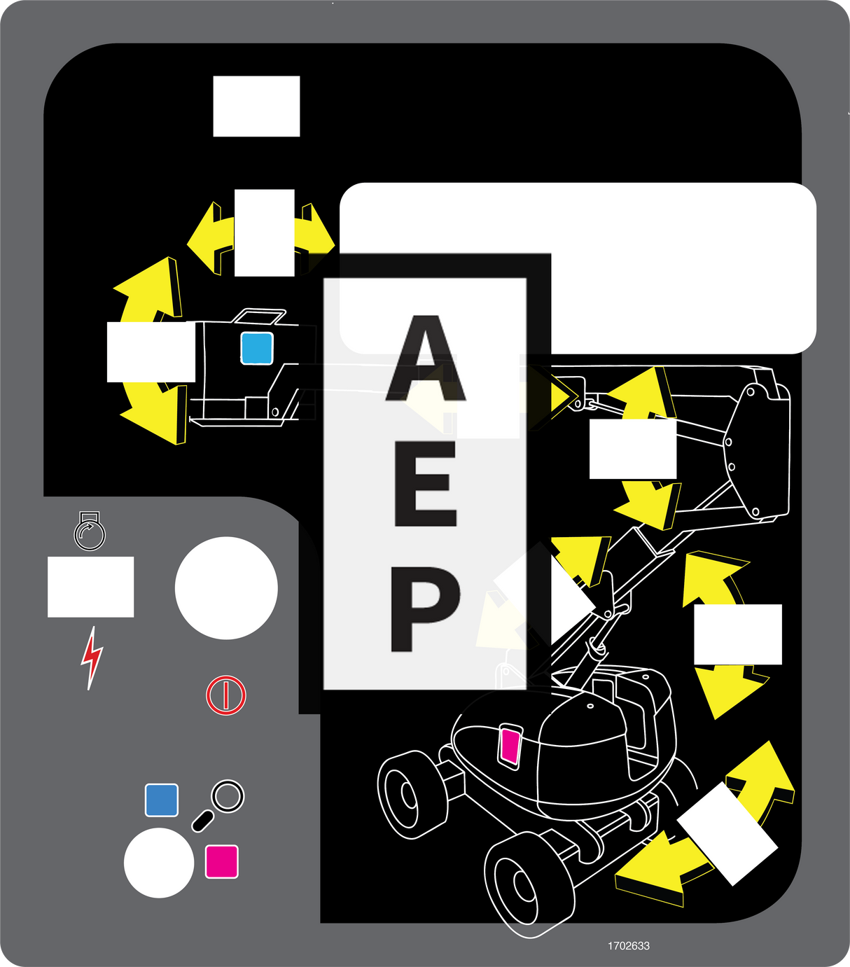 JLG 1702633 Decal Mtb