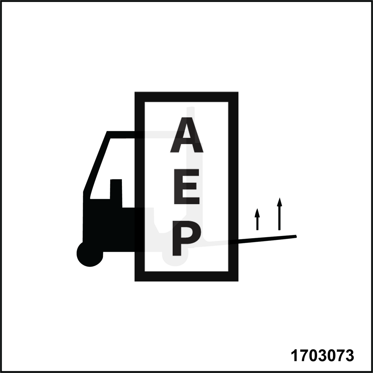 JLG 1703073 Decal Forklift