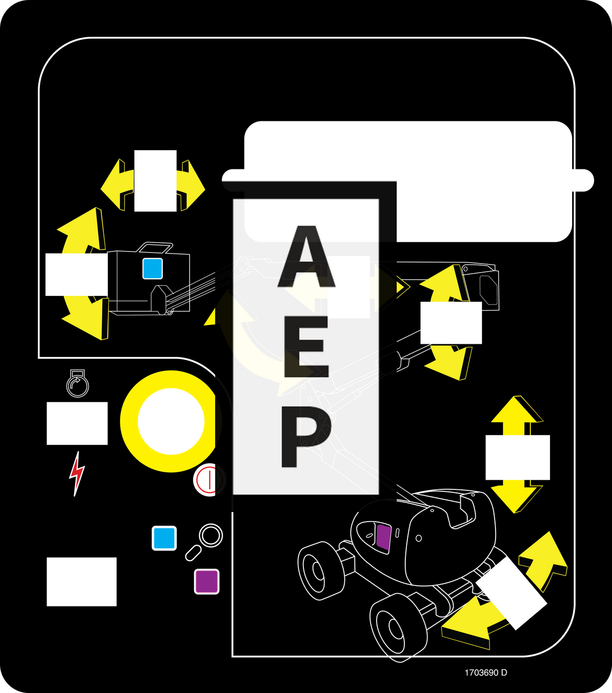 JLG 1703690 Decal Mtb A