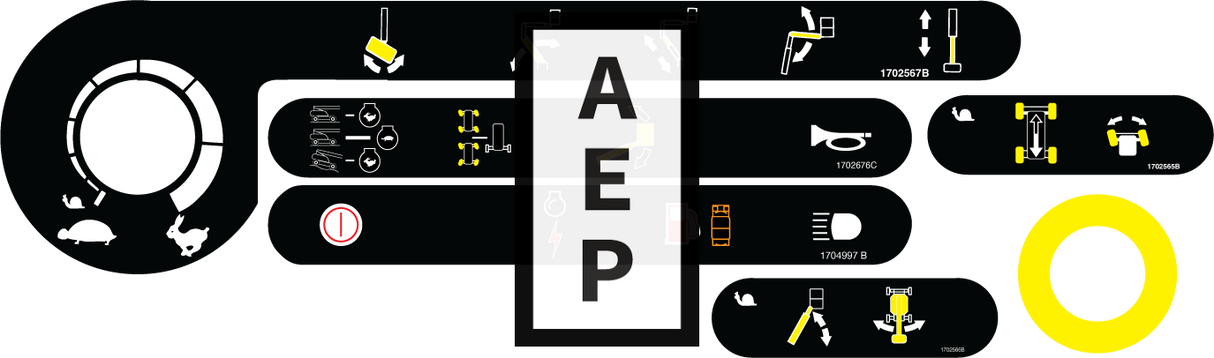 JLG 2915133 Decal Kit Platform Console Decal