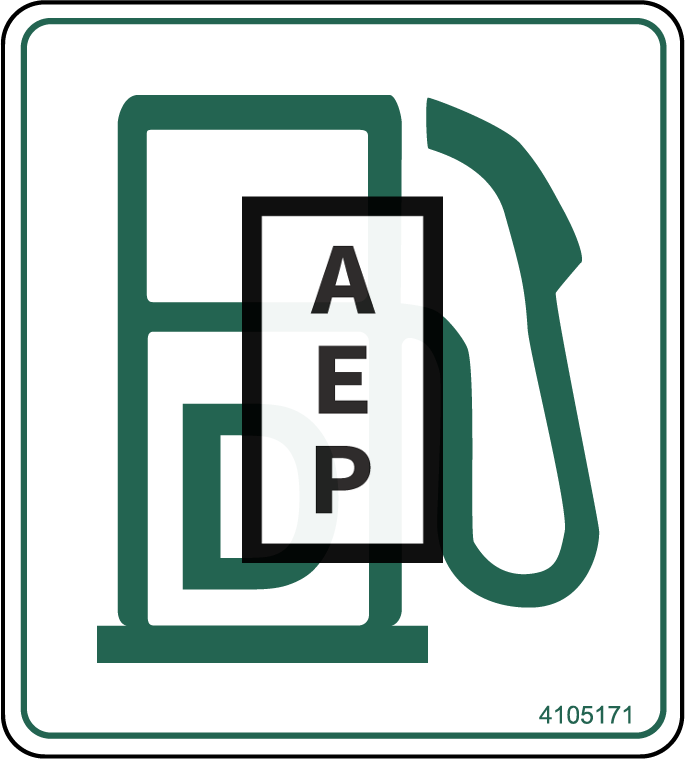 JLG 4105171 Decal Diesel Fuel