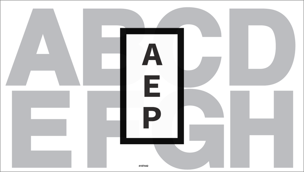 JLG 4107442 Decal Boom Extend Letters