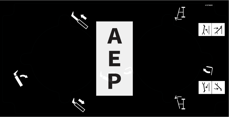 JLG 4107462 Decal Side Console