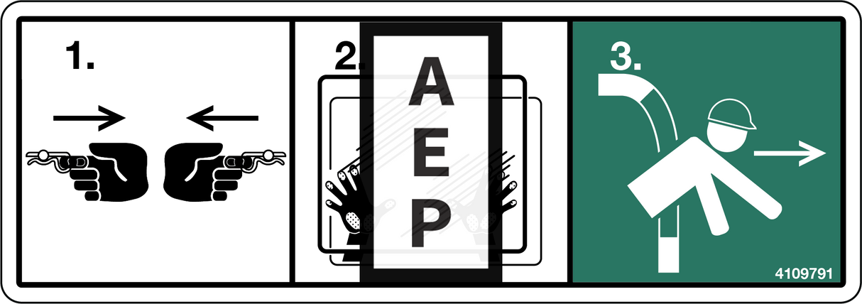 JLG 4109791 Decal Emergency Exit