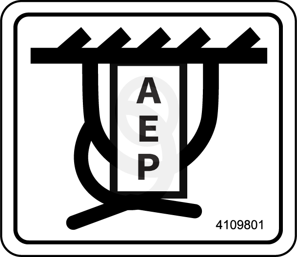 JLG 4109801 Decal Tie Down Point