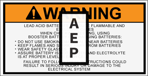 JLG 91143284 Decal Warning