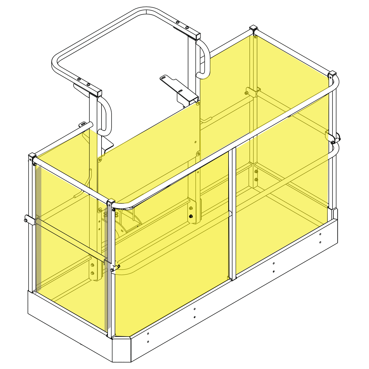 Mesh Basket Cover Kit for JLG E300 — Drop Protection