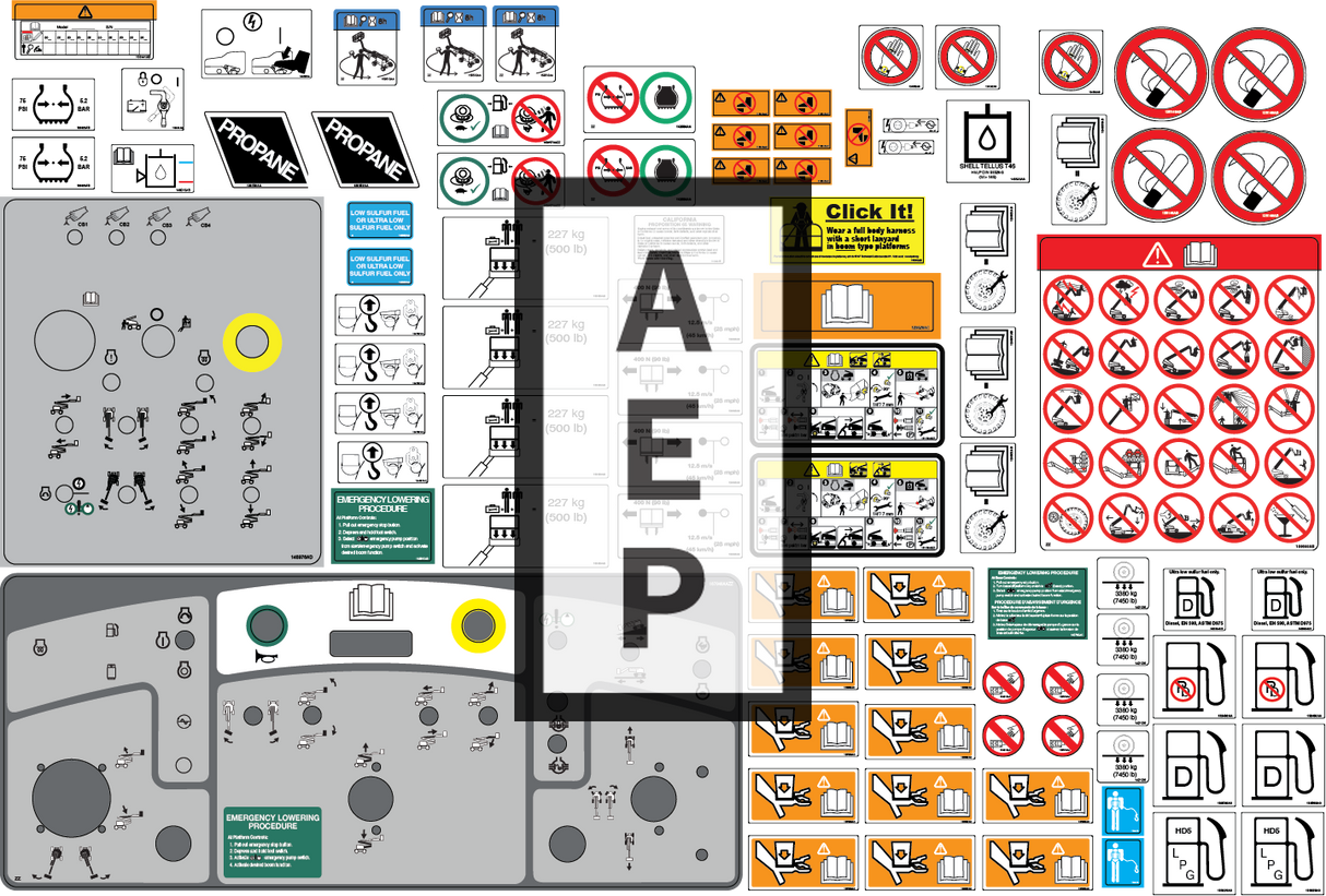 Skyjack 166312 Decal Kit Sj63Aj