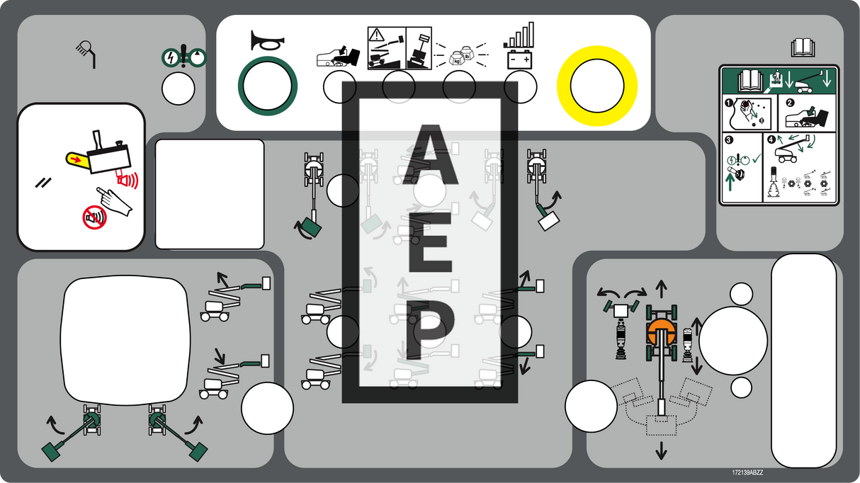 Skyjack 172139 Decal Platform Control Bo