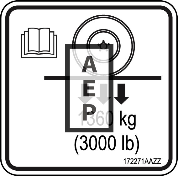 Skyjack 172271 Decal Wheel Load Pictoria