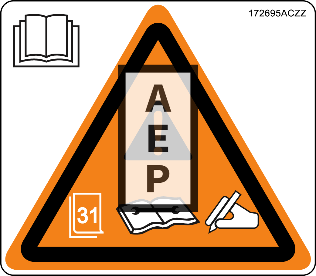 Skyjack 172695 Decal Warning Annual Inspection