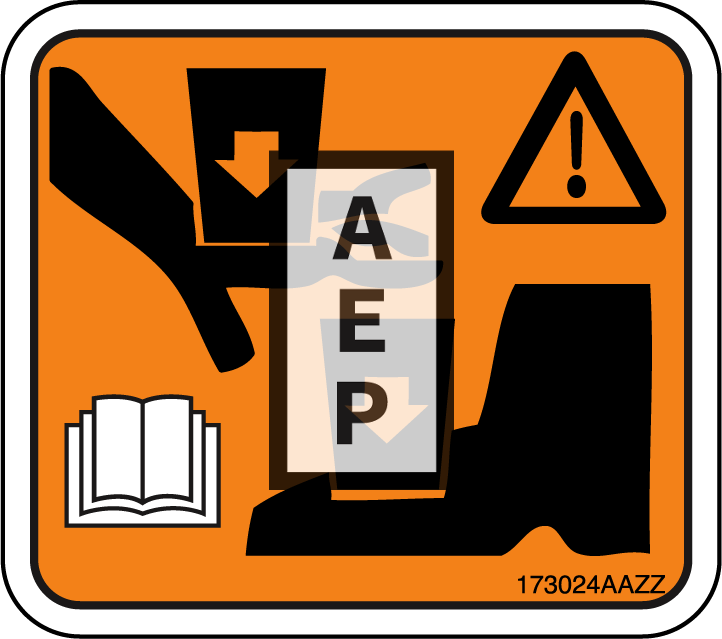 Skyjack 173024 Decal Warning Hand Foot Pi