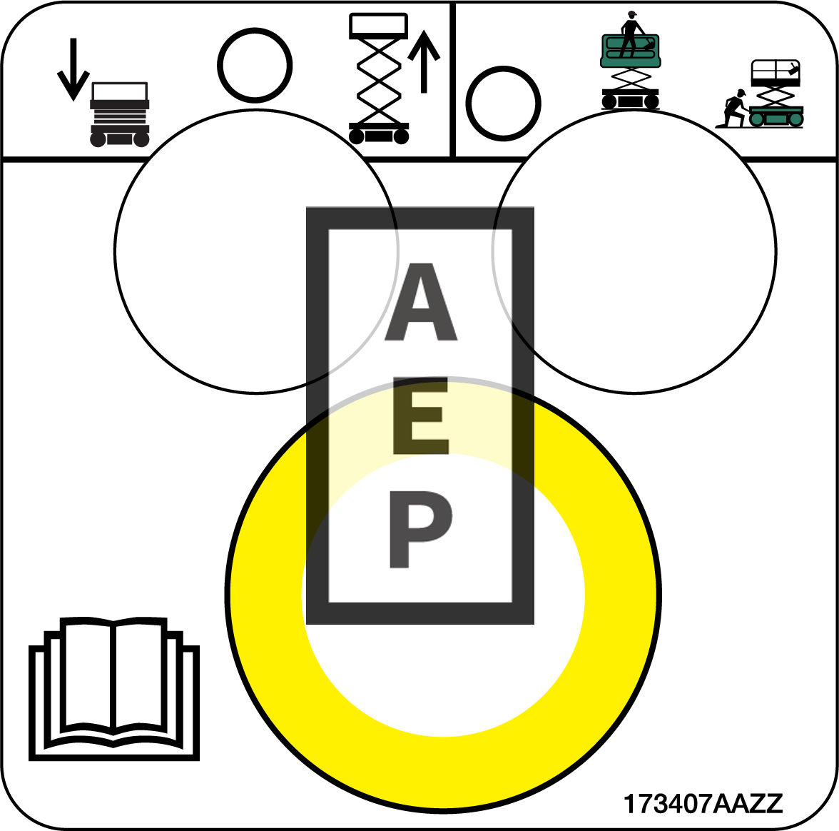 Skyjack 173407 Decal Lower Control Box