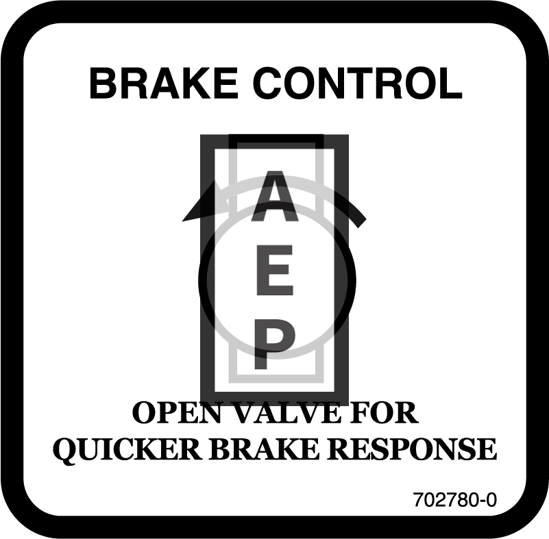 Skyjack 702780 Decal Brake Control