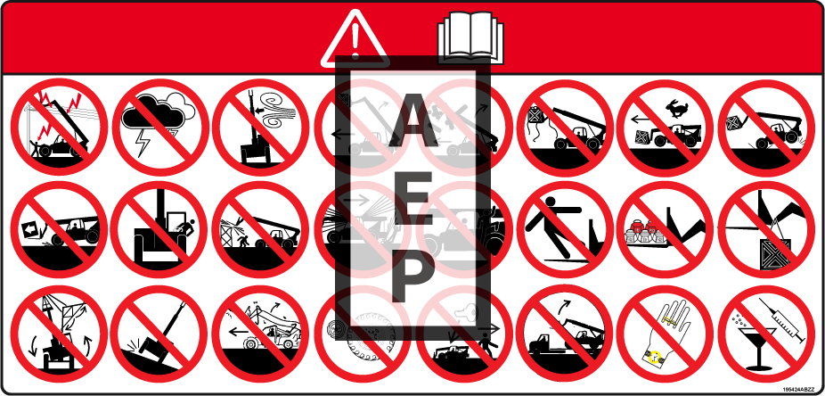 Skyjack 9-195424 Decal Hazard Identification