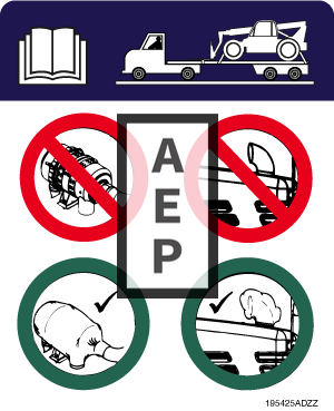 Skyjack 9-195425 Decal Uv Transportation Remi