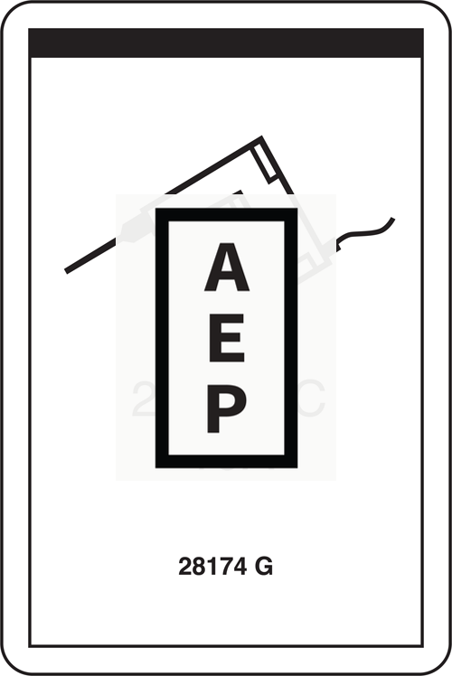 28174 Decal,Power To Platform 230V For Genie