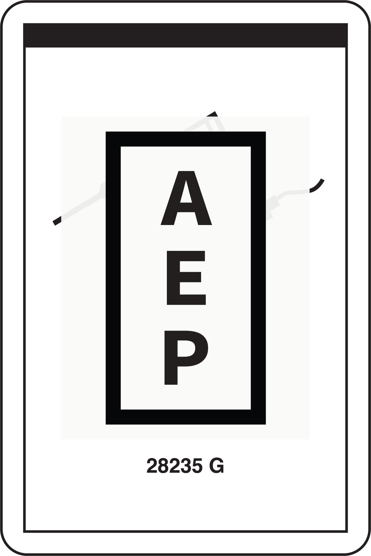 Genie 28235 DECAL,POWER TO PLATFORM 115V