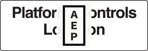 82557 Decal,Label,Plat Cont Location For Genie