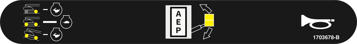 JLG 1703678, DECAL,HORN,DRV SPD,LEVEL