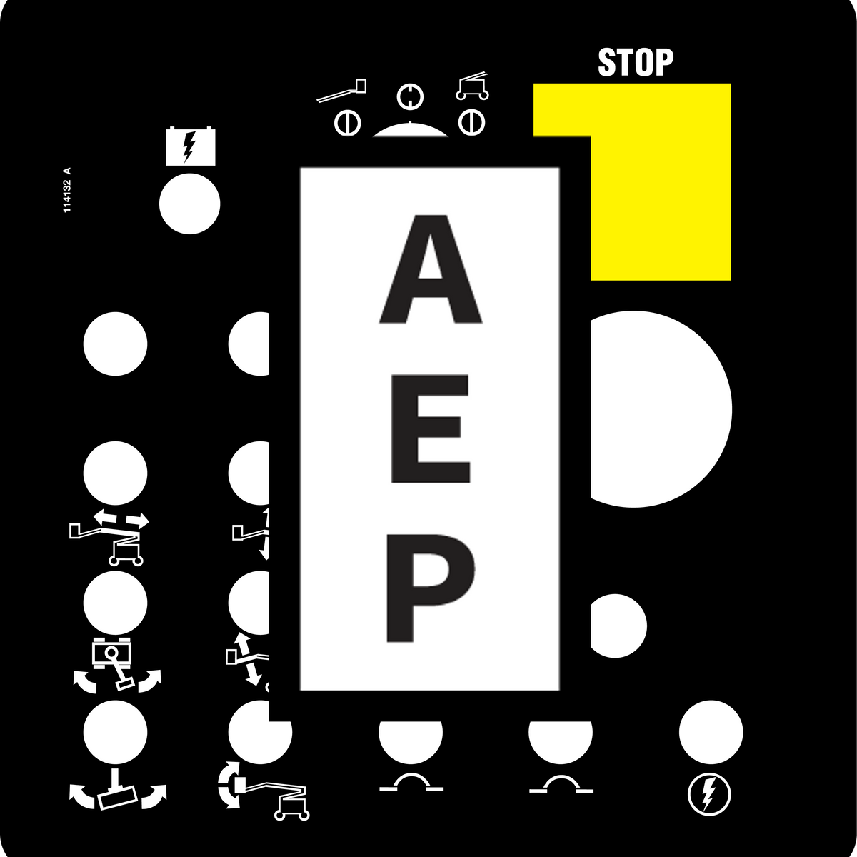 Genie 114132 Ground Control Panel-Z40 | Aerial Lift Decals