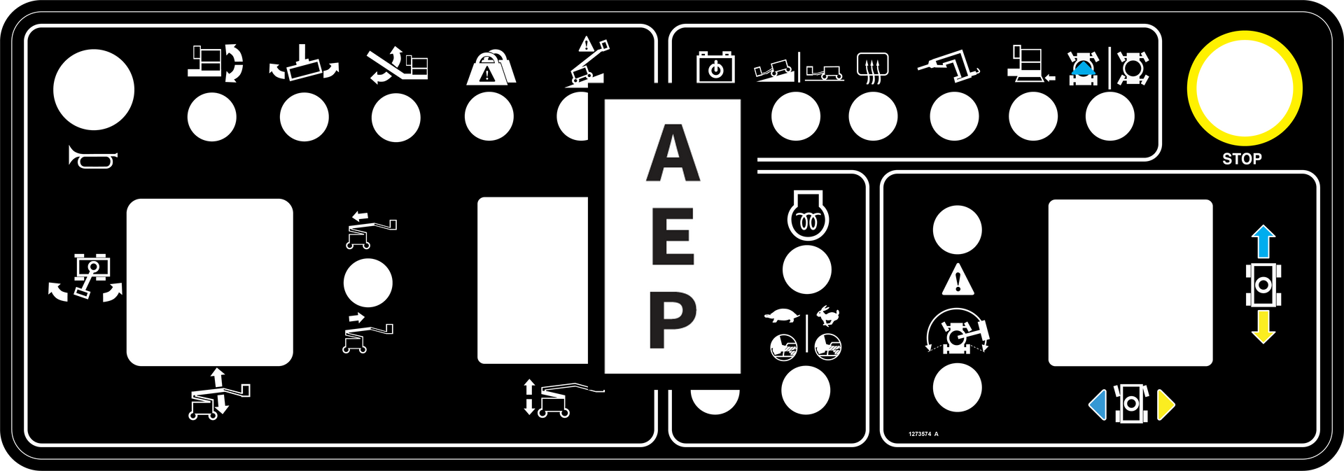 Genie 1273574 Safety Label Plat Box- Z62 | Aerial Lift Decals