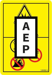 Genie 1284982 Accumulator Explosion Hazard-Symbol | Aerial Lift Decals
