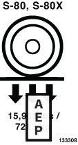 133308 Decal Label-Wheel Load S80 For Genie