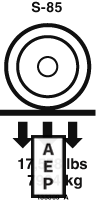 133309 Decal Label-Wheel Load S85 For Genie