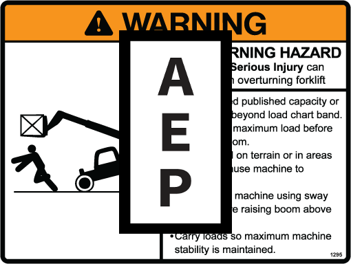 Genie 2-1295 Overturning Hazard