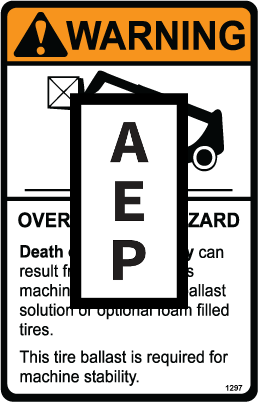 Genie 2-1297 Overturning Hazard- Tir