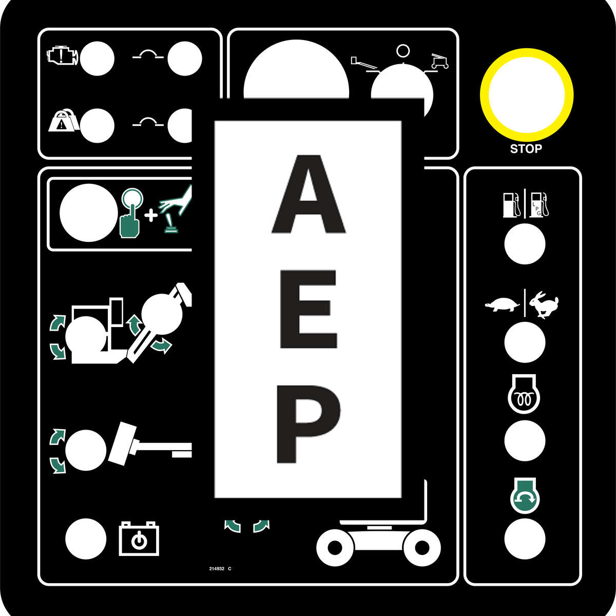Genie 214932 Ground Control Panel | Aerial Lift Decals