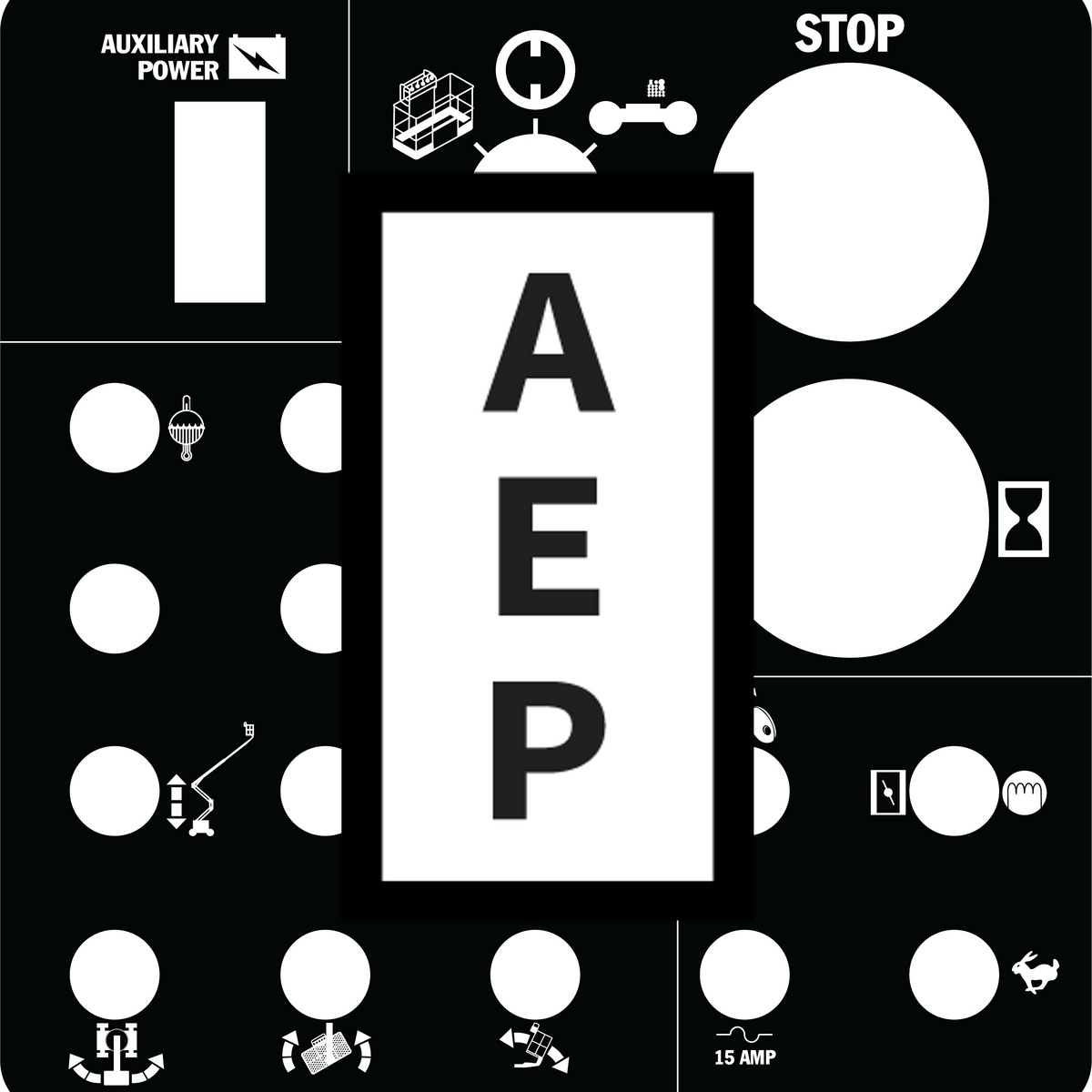 Decals Control Box Genie 25977 Safety Label Control Box | Aerial Lift Decals