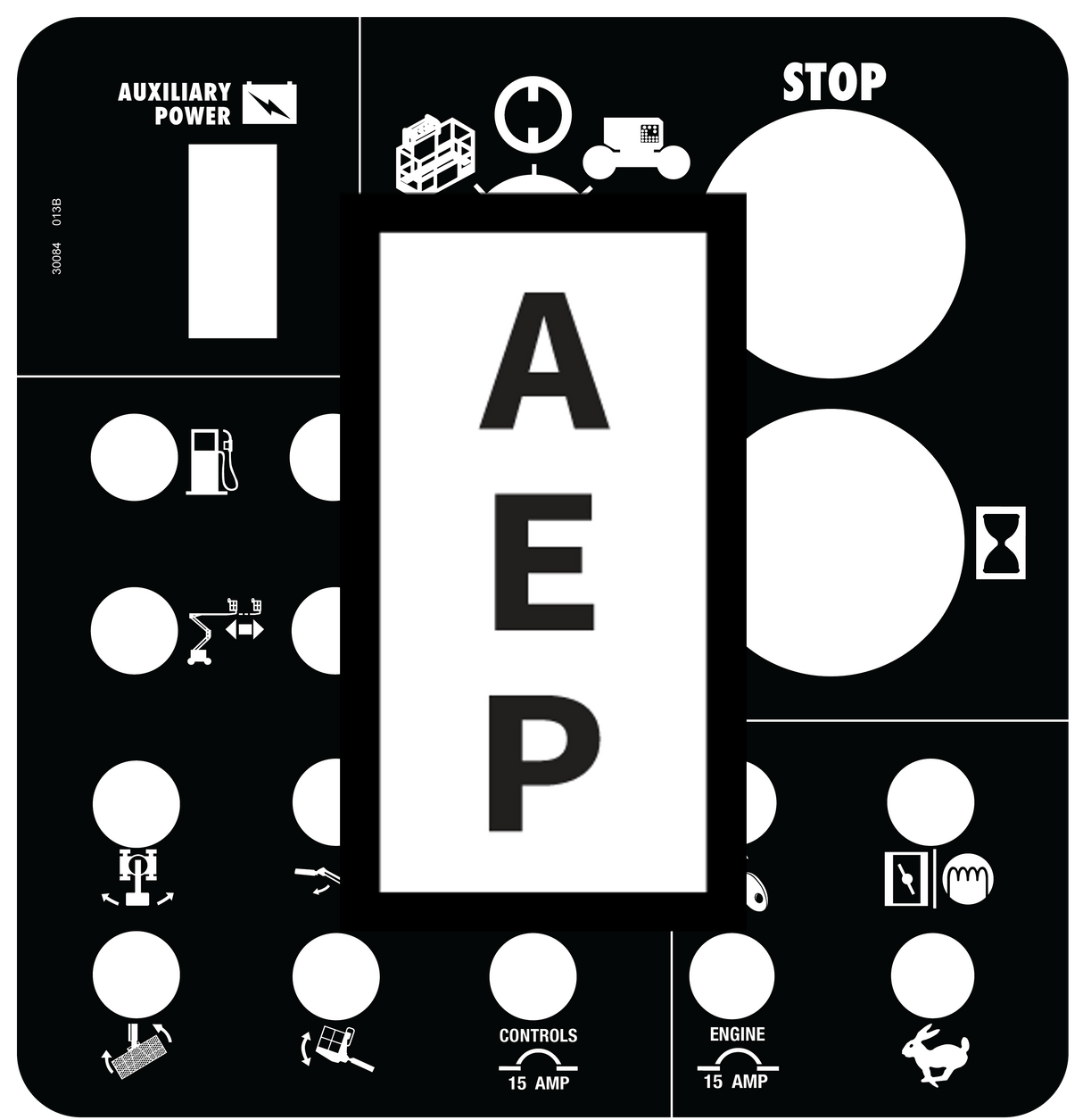 Genie 30084 Ground Control Panel | Aerial Lift Decals