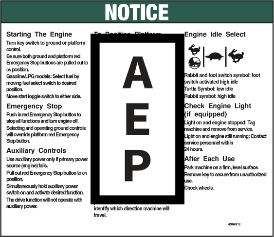 Genie 43647 Notice-Oper Inst.Ic