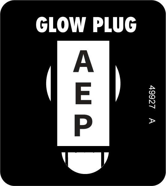 Genie 49927 Safety Label Option Glow Plugs | Aerial Lift Decals