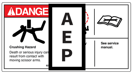 Genie 82561 Danger-Use Safety Arm