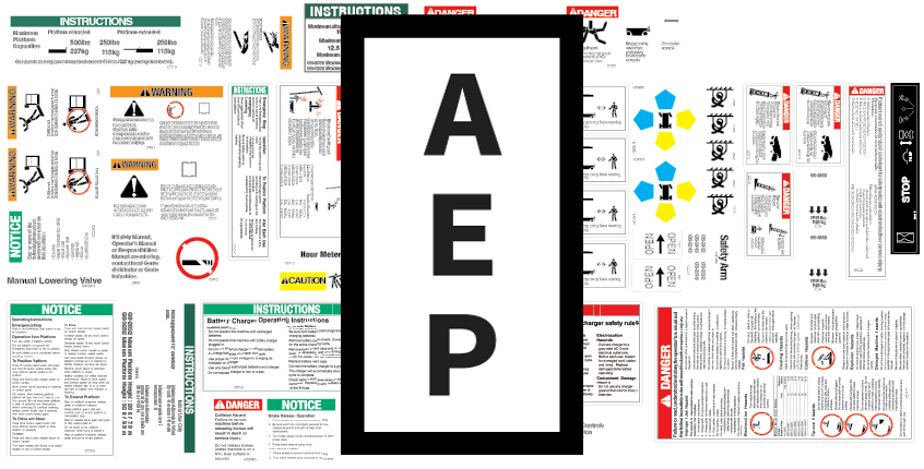 Genie 82707 Decal Kit-Safety-Gs2032&2632