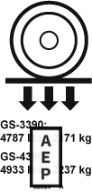 82824 Decal Label-Wheel Load Gs4390 For Genie