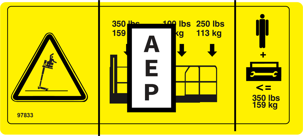 Genie 97833 Danger-Max Cap-159 Kg