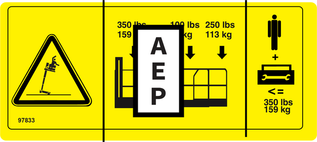 Genie 97833 Danger-Max Cap-159 Kg