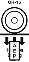 97883 Decal Label-Wheel Load Gr15 For Genie