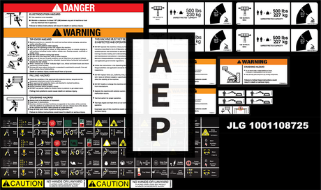 JLG 1001108725 Decal Kit Platf Aj Sj