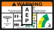 JLG 1001122516 Decal Warning Dual Cap