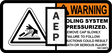 JLG 1001139578 Decal Hot Fluid Warning