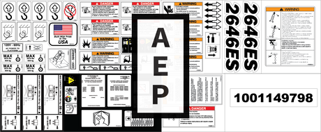 JLG 1001149798 Decal Kitservice 2646Es Decal